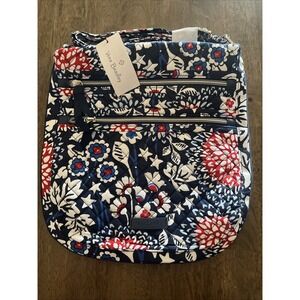 Vera Bradley Triple Zip Hipster Red, White & Blossoms 21672-R62 Brand New